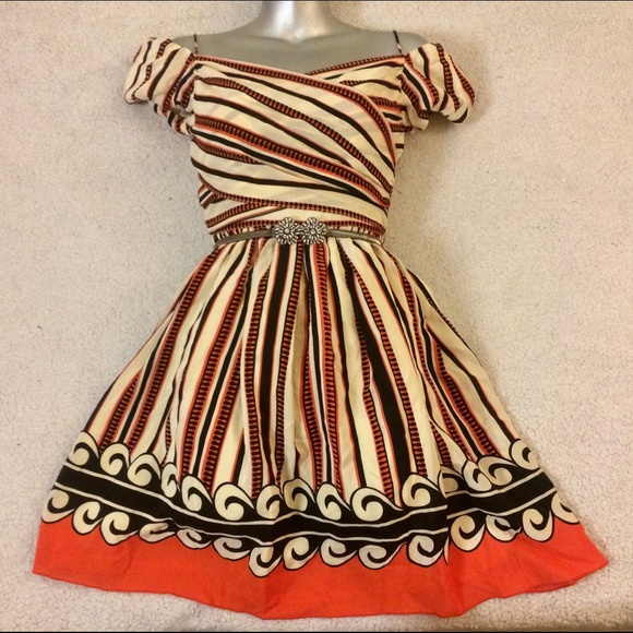 ANNA SUI Gorgeous Retro-vintage Prints Silk Dress - Picture 3 of 6